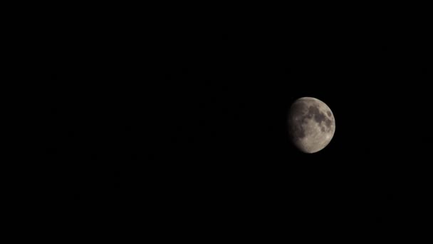 Noche Movimiento Luna Sky — Vídeos de Stock