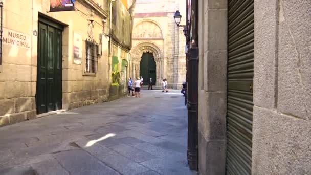 Ourense Kathedraal Religie Kerk — Stockvideo