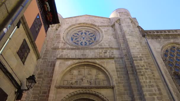 Ourense Katedrali Din Kilisesi — Stok video