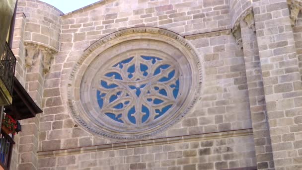 Ourense Katedralen Religion Kyrka — Stockvideo