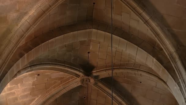 Ourense Katedra Wnętrze Kościoła — Wideo stockowe