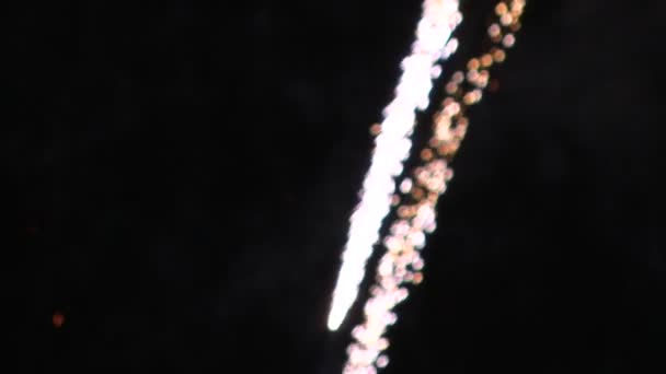 Feuerwerk aus nächster Nähe Zeitlupe — Stockvideo