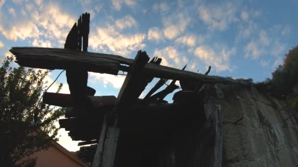 旧房子的废墟 — 图库视频影像