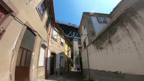 SENHORA DAS VERDADES STREET, PORTO, PORTUGAL — Αρχείο Βίντεο