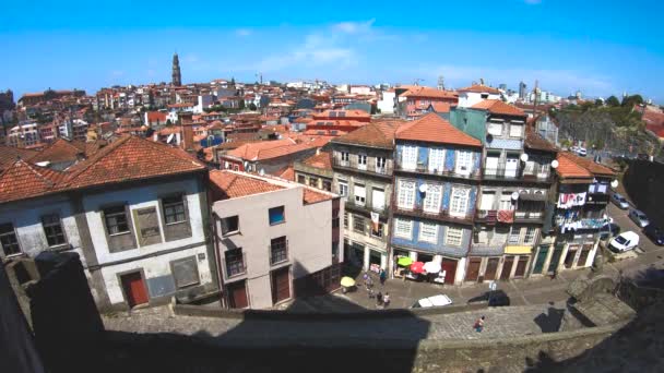 Widok na miasto z Porto, Portugalia — Wideo stockowe