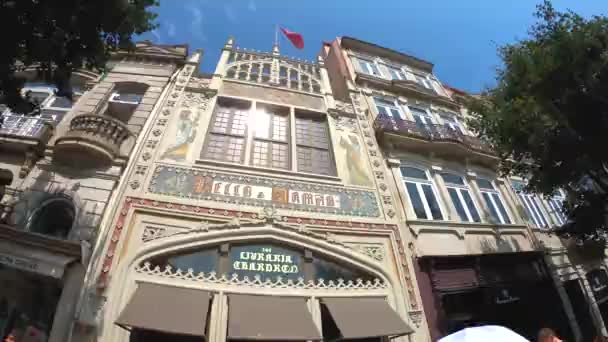 LELLO BOOKSHOP DE PORTO, PORTUGAL — Vídeo de Stock