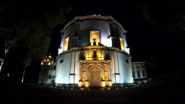Serra yapmak Pilar Monastery geceleri, Porto, Portekiz