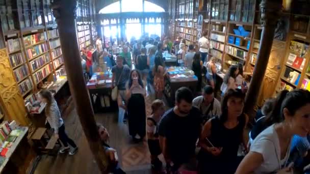 LIBRO DE LELLO DE PORTO, PORTUGAL — Vídeo de stock