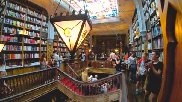 Lello könyvesbolt, Porto, Portugália — Stock videók
