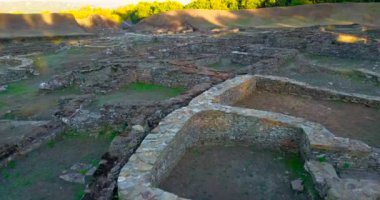 Viladonga Kelt yerleşim havadan görünümü
