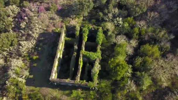 Старий монастир Санта - Комба - де - Нав - Уренсе — стокове відео