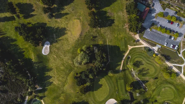 golf sahasının havadan görünümü