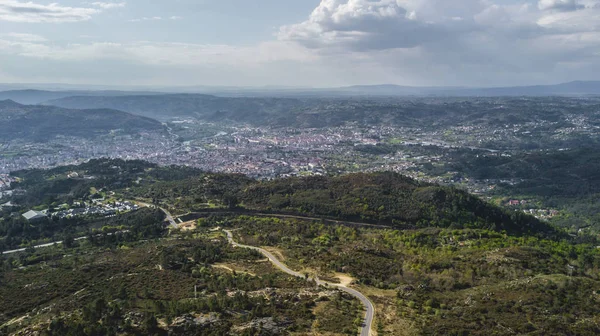 Ourense Montealegre üzerinden havadan görünümü