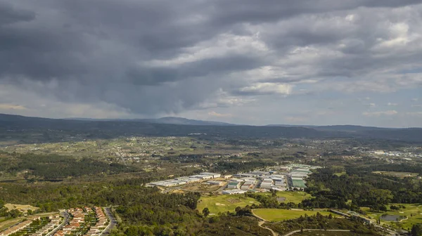 Ourense Montealegre üzerinden havadan görünümü