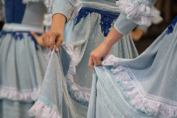 Presentation Group Dances Typical Gauchas — Stock Photo, Image