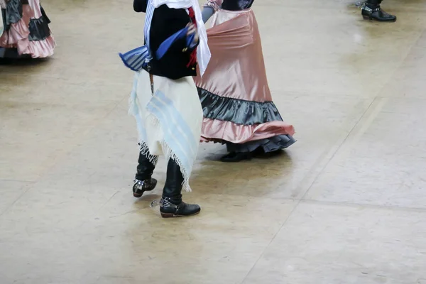 Feet Gauchesque Typical Dancers — Stock Photo, Image