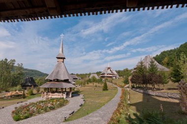 Barsana Manastırı, ana turistik Maramures, Romanya.