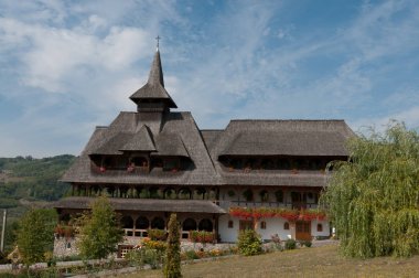Barsana Manastırı, ana turistik Maramures, Romanya.