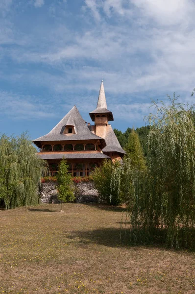 Barsana Монастир Одна Найбільших Туристичних Цікавинок Марамуреш Румунія — стокове фото