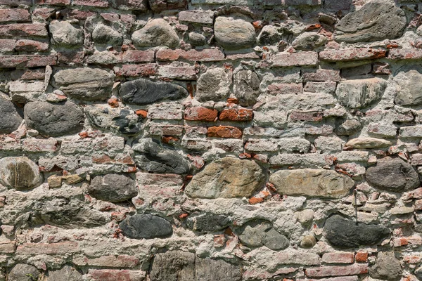 Старая Текстура Стены Красного Кирпича Высоким Разрешением — стоковое фото