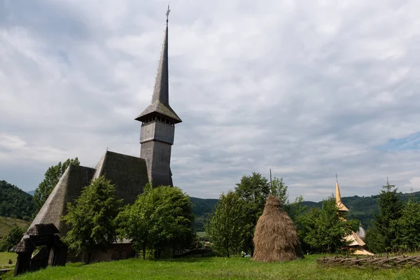 Barsana Монастир Архітектурних Деталей Традиційні Дерев Яні Церкви Марамуреш Румунія — стокове фото