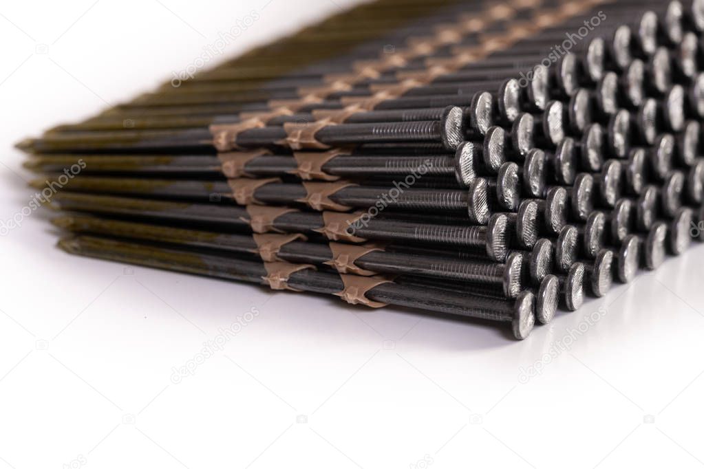 Clavos de pistola de clavos utilizados en una pistola de clavos