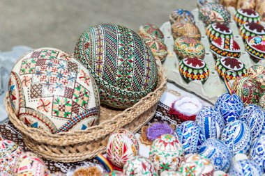 Süslü paskalya yumurtaları.