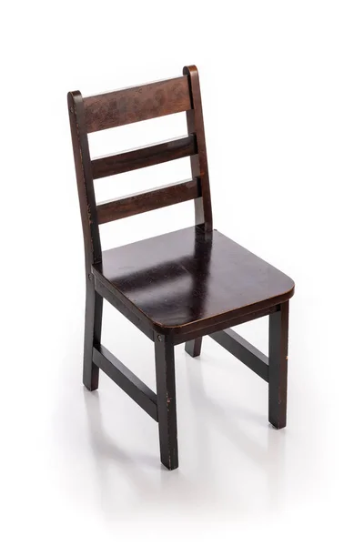 Ahşap Çocuk Sandalyesi Boyalı Kahverengi — Stok fotoğraf