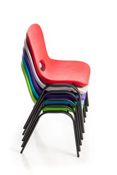 Çocuklar için Yığılmış Sandalyeler — Stok fotoğraf