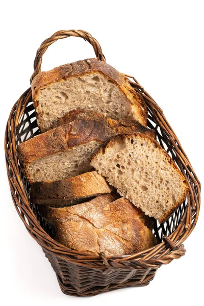 Homemade Sourdough Bread Slices — Stock Photo, Image