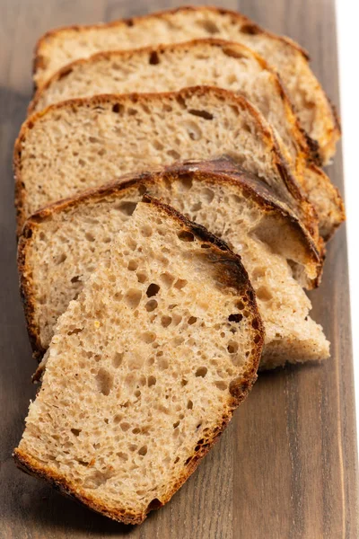Homemade Sourdough Bread Slices — Stock Photo, Image