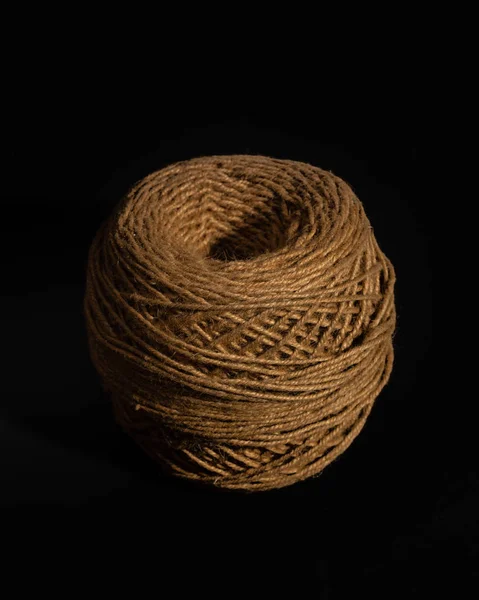 Brown Hemp Rope Roll — Stock Photo, Image