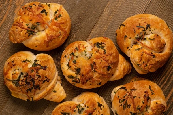 Garlic Bread Buns — Stock Photo, Image