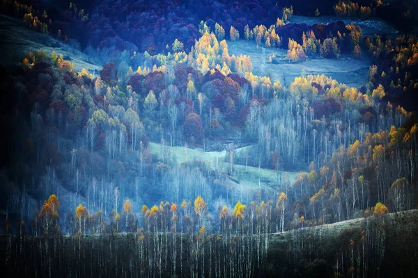 Podzimní Krajina Horách Rumunsko — Stock fotografie