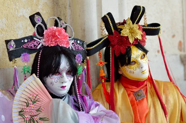 Venice March Unidentified People Venetian Costume Attends Carnival Venice Festival — Stock Photo, Image