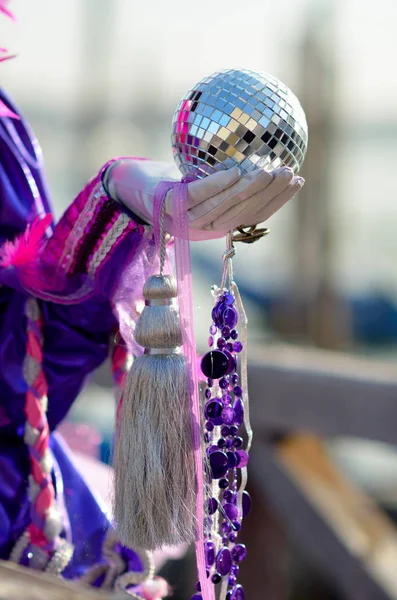 Bright Person Carnival Venice — Stock Photo, Image