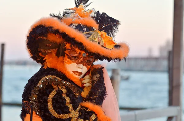 Woman Artistic Mask Carnival Venice — Stock Photo, Image