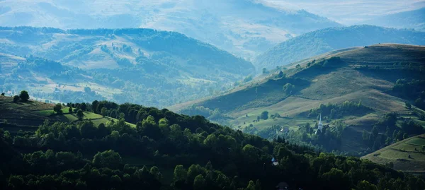 Beau Paysage Montagne Automne Matin — Photo