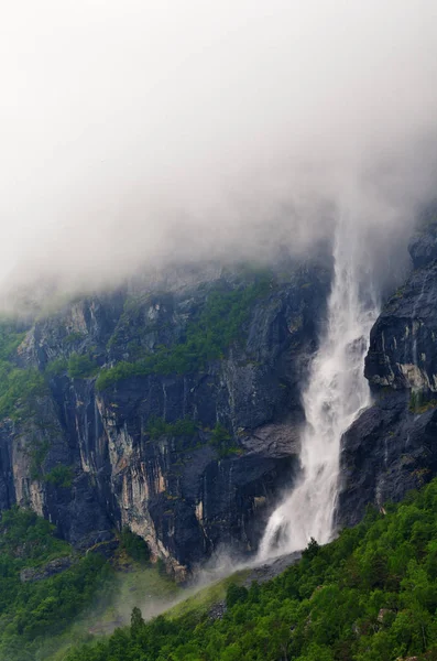 Norway Landscape Big Waterfall — Stock Photo, Image