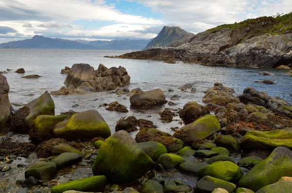 Paisaje Escandinavo Con Piedras —  Fotos de Stock