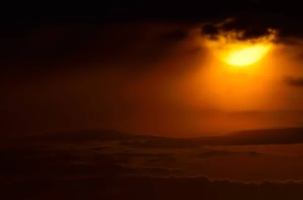 Мальовничий Красивий Захід Сонця — стокове фото