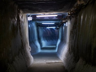 muhteşem yeraltı Tema parkı tuz madeni Turda ilçesinde, Romanya