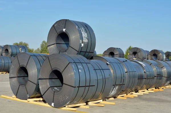 rolls of steel sheet