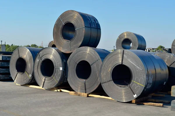 rolls of steel sheet