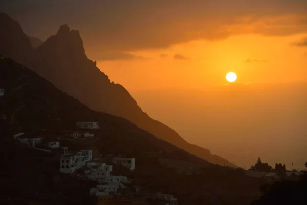 Гарний Захід Сонця Тенеріфе Іспанія — стокове фото