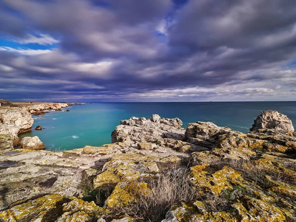 Vista Del Mar Nero Dall Immagine Esposizione Lungo Costa — Foto Stock