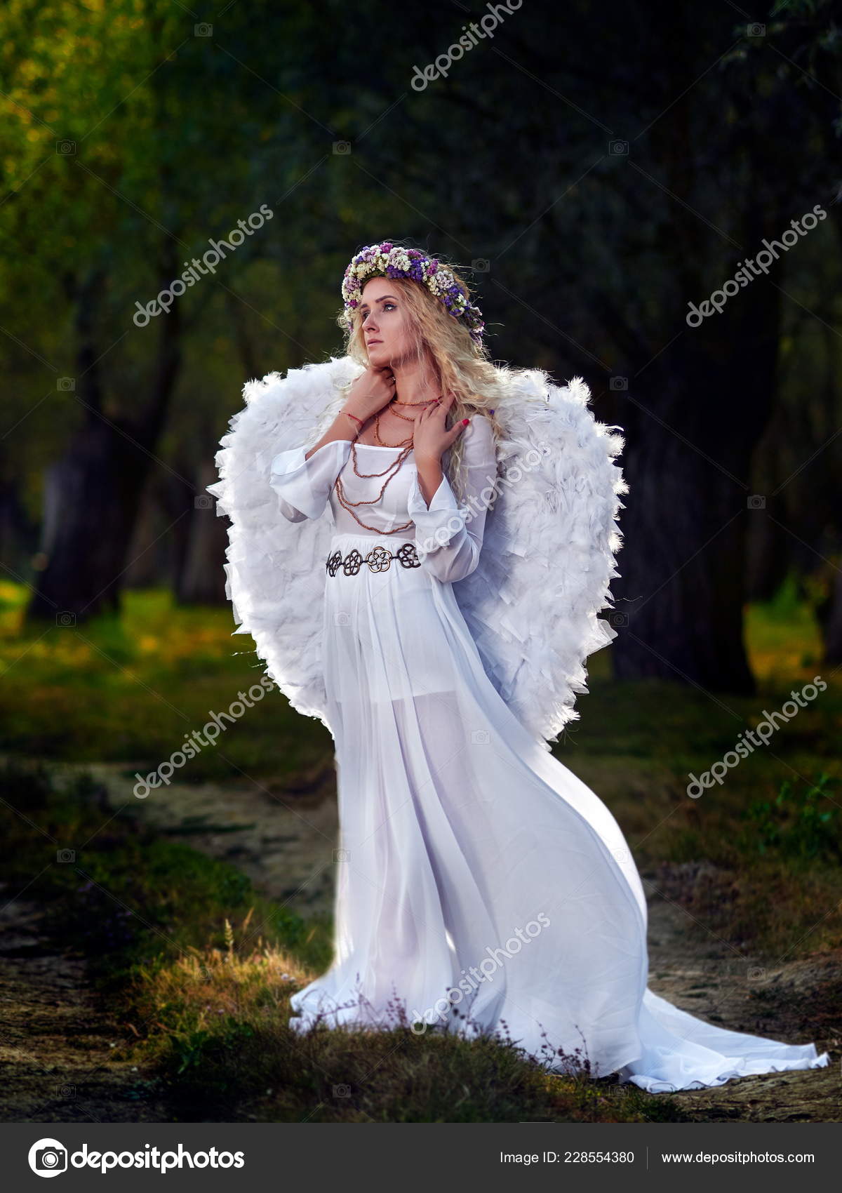 Robe blanche ange sale