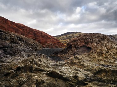 manzara Lanzarote Adası, İspanya Timanfaya Milli Parkı