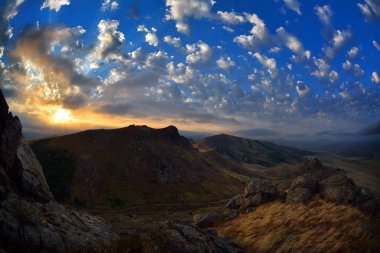 gün batımı/güneşin doğuşu - Dobrogea, Romanya manzara