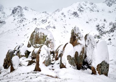 Pricopan, Macin dağları, Dobrogea ve Romanya 'da son kar yağışı